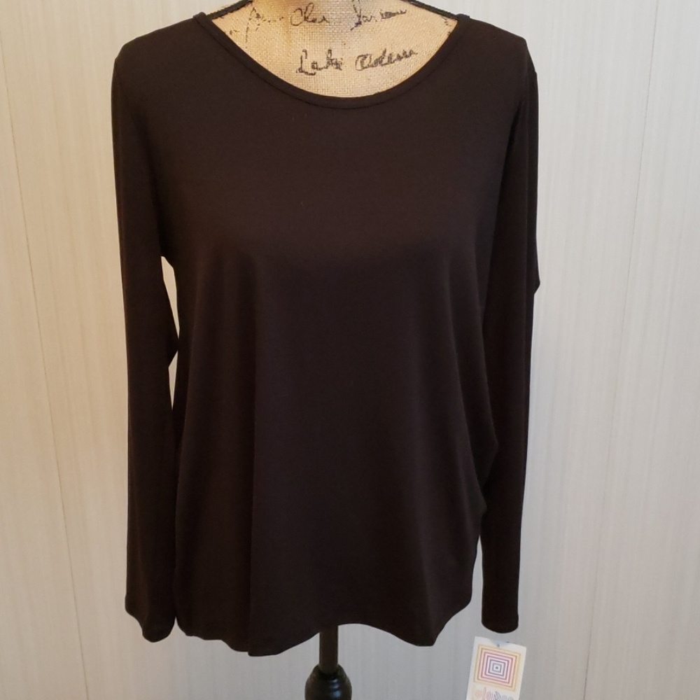 BNWT Lularoe solid black Lynnae in XL